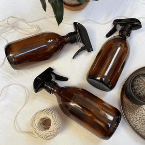 Amber Glass 500ml Atomiser Spray Bottle