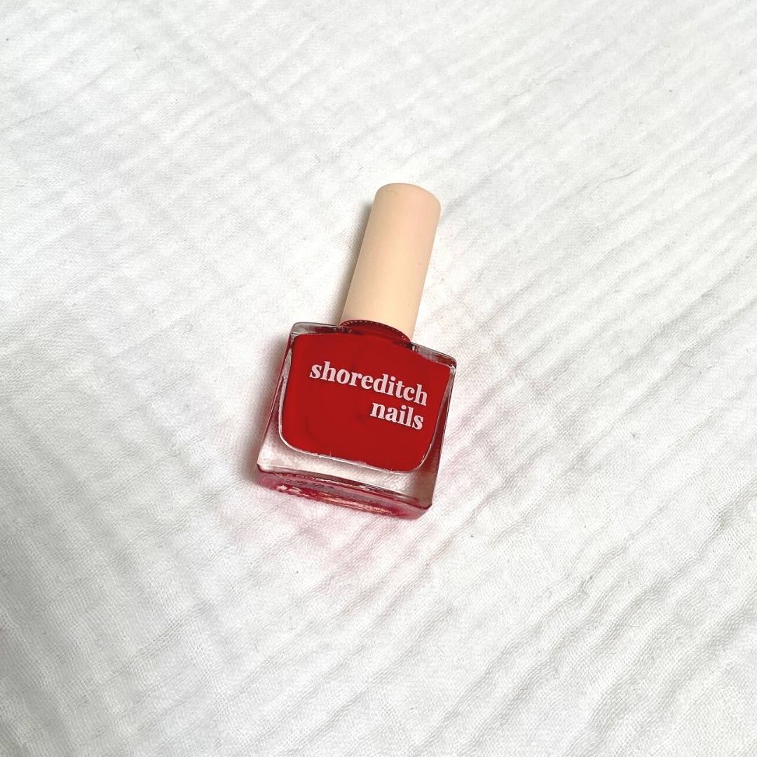 The Bow Red Nail Varnish | By Shoreditch Nails